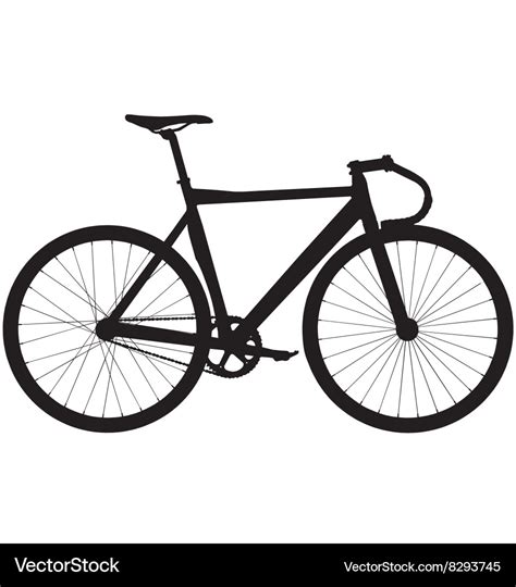 Track bicycle Royalty Free Vector Image - VectorStock