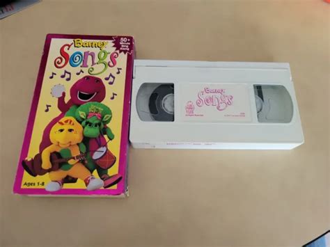 BARNEY SONGS VHS Video Tape Lyons Group 1995 Sing Along RARE! PROMO ...