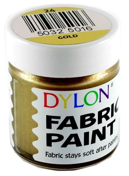 Fabric Paint Metallic Gold 25ml - Haberdashery Online