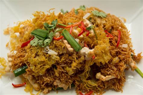 Mixed Crispy Rice Noodle ,Thai Food Stock Photo - Image of crispy ...