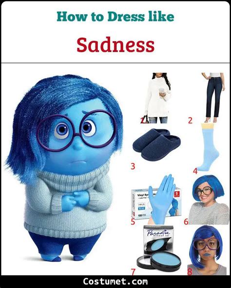 Sadness Costume from Inside Out for Halloween