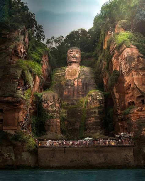 Giant Buddha statue in Leshan, China | Leshan, Giant buddha, Buddha