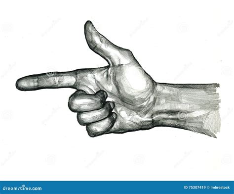 Finger Gun stock illustration. Illustration of finger - 75307419