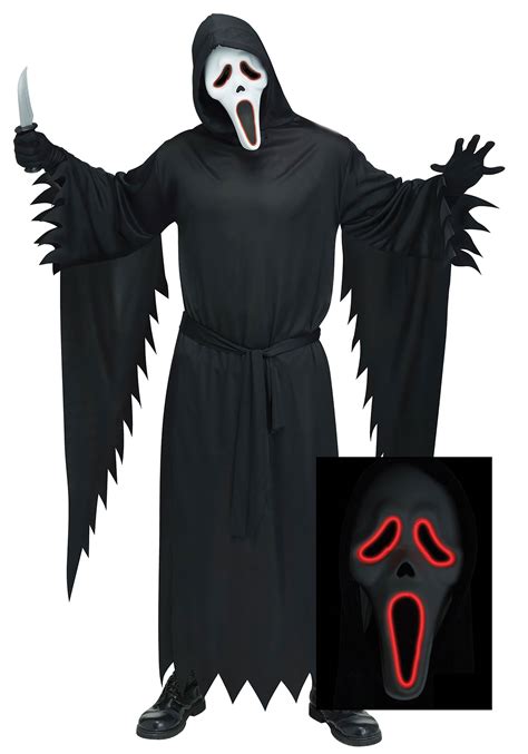 Plus Size E.L. Ghost Face Costume for Adults