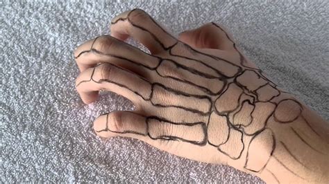 Skeleton Hand Drawing Simple