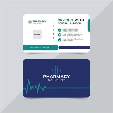 Modern health care medical or hospital doctor visiting card design ...