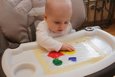 A Tale of Two Babies: Baby Finger Painting