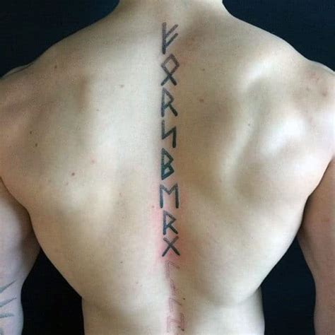 80 Rune Tattoos For Men - Germanic Lettering Design Ideas