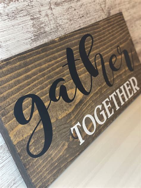 Gather Together Sign L Gather Sign L Gather Together Wall Art | Etsy