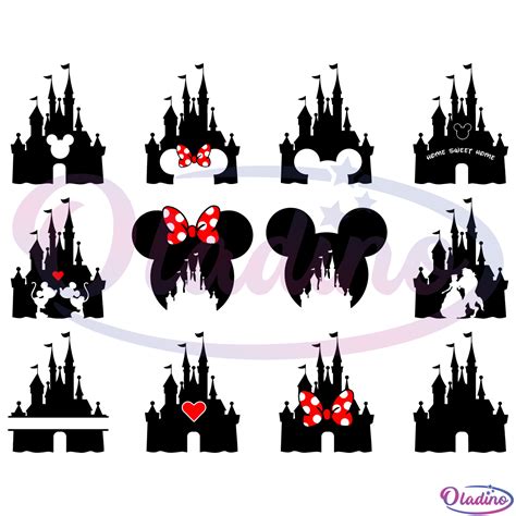 Disney Castle Bundle SVG Digital File, Disney Svg - Oladino