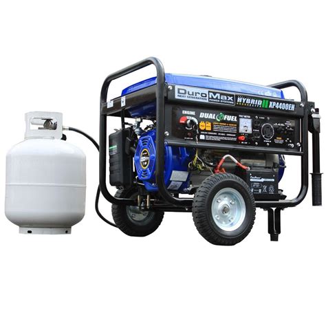 Duromax 4,400-Watt Hybrid Dual Fuel Propane/Gas Powered Electric Start ...