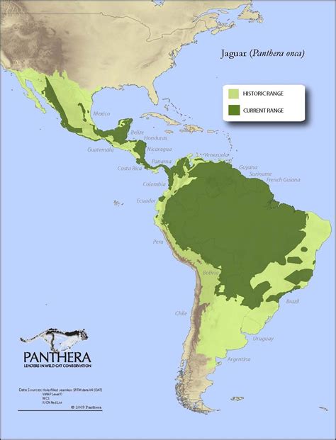 Jaguar Habitat Map