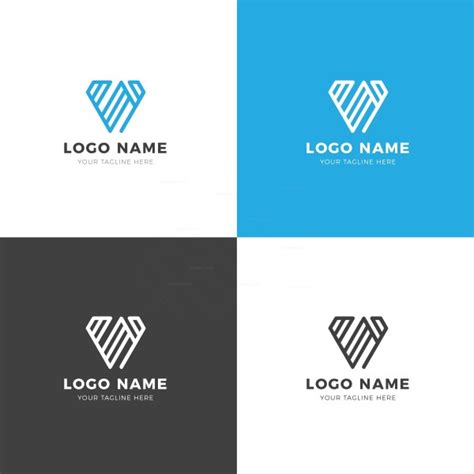 Stripe Professional Logo Design Template - Graphic Templates