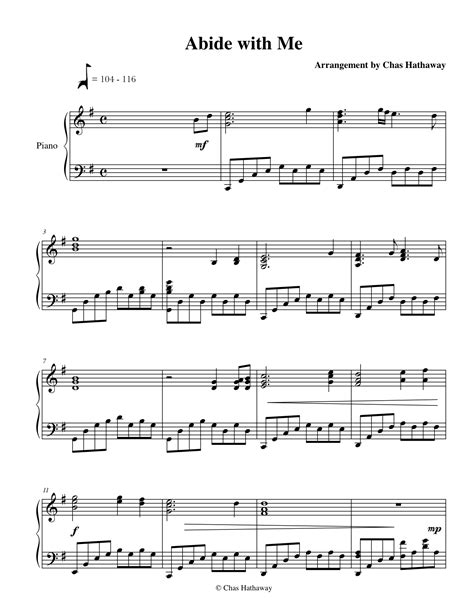 Abide With Me Sheet Music by Chas Hathaway