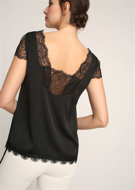 Black top with lace