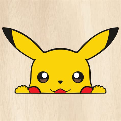 Pikachu Outline Svg Png Dxf Instant Download Files For Cricut Design ...