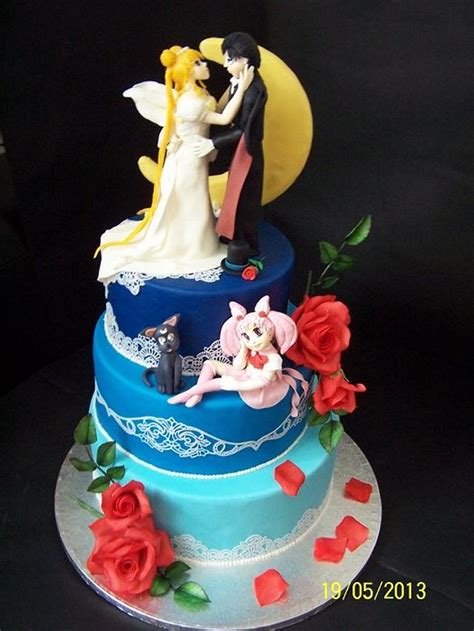 sailor moon cake! - Decorated Cake by Emanuela Cali' - CakesDecor