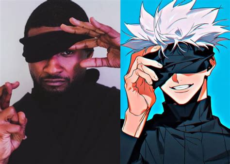 Usher's Gojo transformation: A victory for Jujutsu Kaisen fans