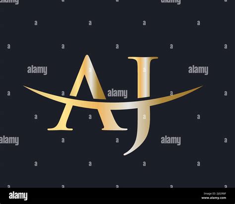 Initial Monogram Letter AJ Logo Design Vector. AJ Logo Design Template ...