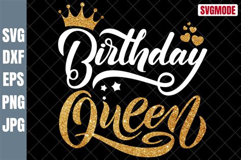 Birthday Queen SVG, Silhouette, PNG Graphic by SVGMODE · Creative Fabrica