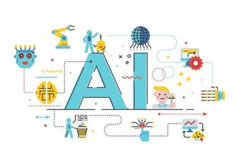 AI artificial intelligence concept illustration 539808 Vector Art at ...