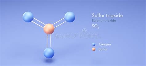 Sulfur Trioxide, Molecular Structures, Sulphur Trioxide, 3d Model ...