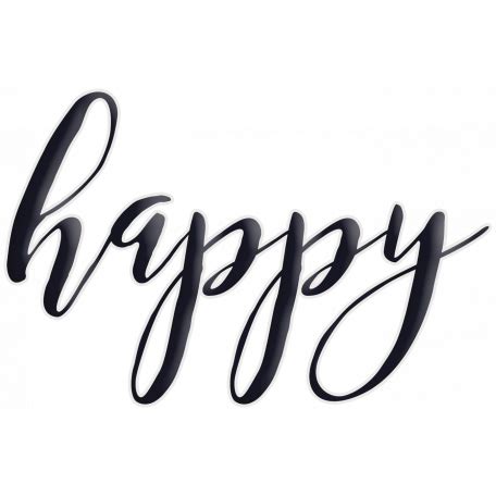 Happy Word Art Happy graphic by Gina Jones | DigitalScrapbook.com ...