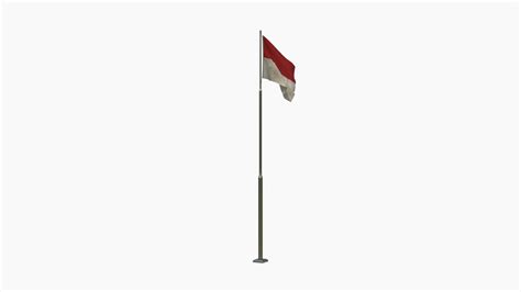 Animated Indonesia Flag 3D model - TurboSquid 1797654