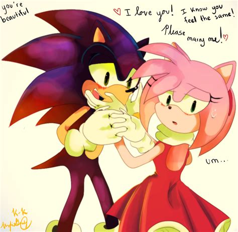 .:Sonic and Amy:. - Sonic and Amy Fan Art (29284297) - Fanpop