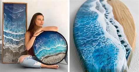 Awe-Inspiring Resin Ocean Art Brings the Beauty of Nature Indoors