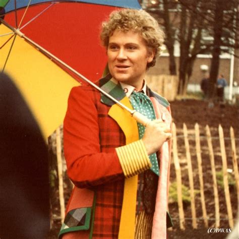 Colin Baker pictured for the first time in costume during a photocall ...