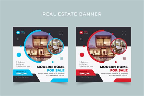 Real Estate Instagram Banner Design Graphic by Pixelpick · Creative Fabrica