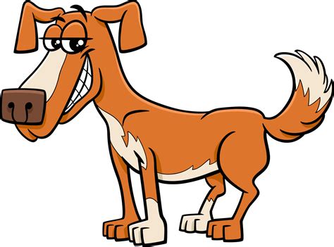 cartoon funny dog comic animal character 5168718 Vector Art at Vecteezy