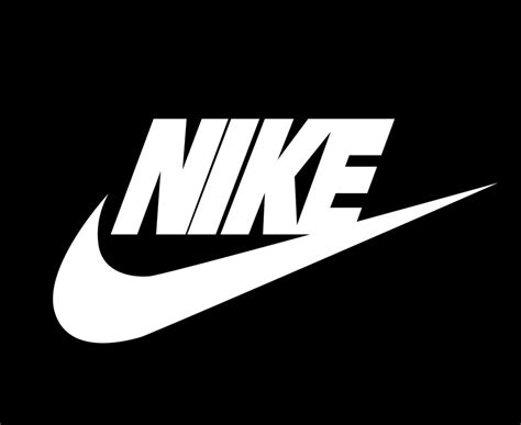 Nike Logo White With Name Clothes Design Icon Abstract football Vector ...