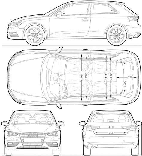 Audi R8 Blueprint Hd