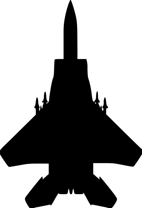 Jet Plane Silhouette at GetDrawings | Free download