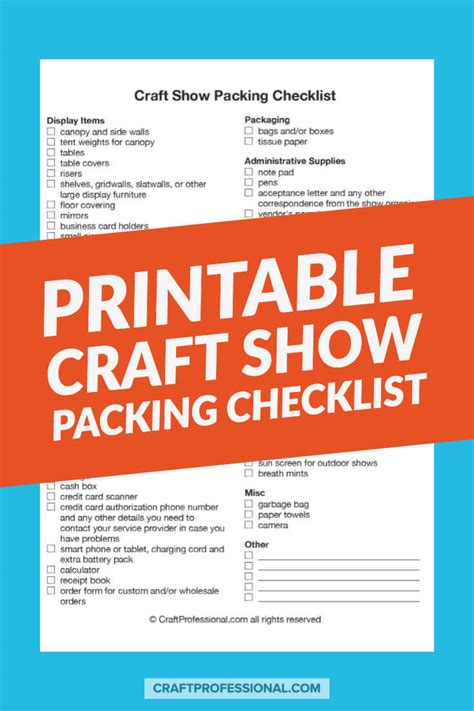 Craft Fairs - What to Bring to a Show