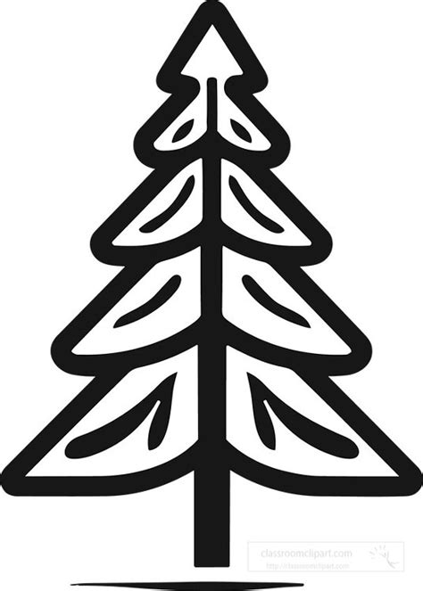 Icons-black outline icon christmas tree 2