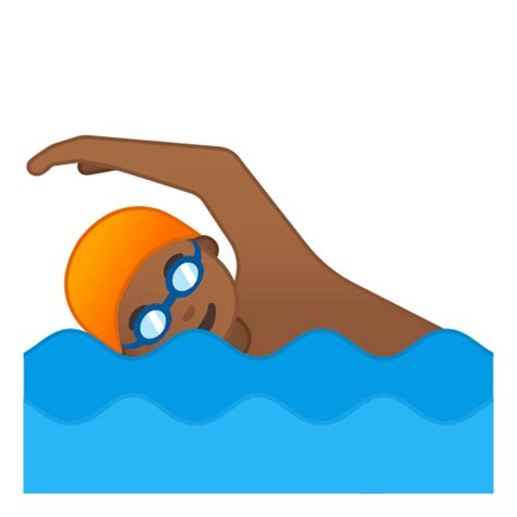 🏊🏾 Person Swimming Emoji with Medium-Dark Skin Tone Meaning