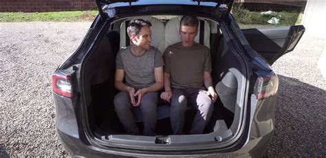 Tesla Model Y third row seat test explores options for a comfortable 7 ...