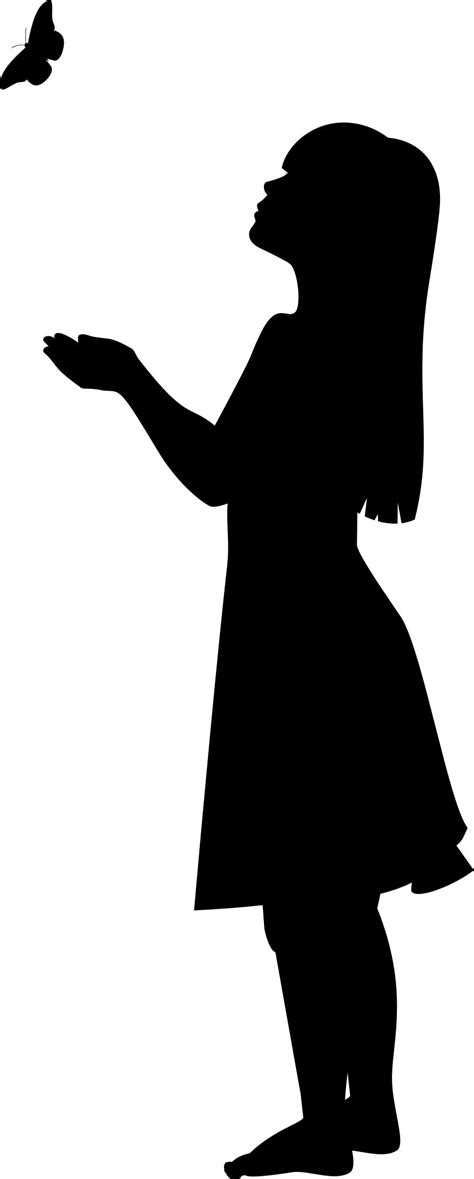 Girl With Umbrella Silhouette at GetDrawings | Free download