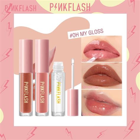 Jual PINKFLASH Lasting Glossy Lip Gloss / OhMyGloss Moisturising ...