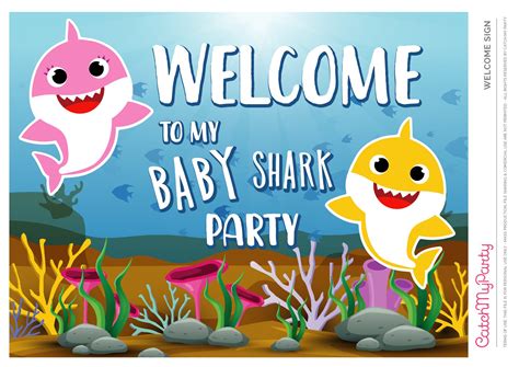 Download These Fun Free Baby Shark Party Printables, Now! | Catch My Party