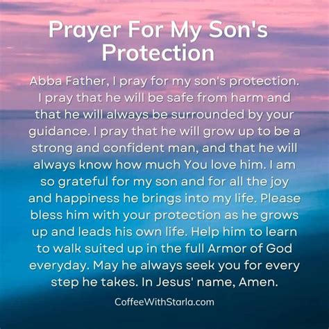 A Mother's Prayer For Her Son: 10 Powerful Prayers - Coffee With Starla