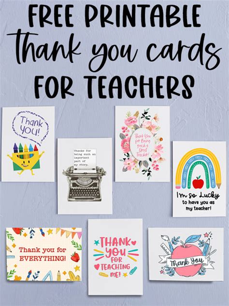 25 Awesome Teacher Appreciation Cards With Free Printables!, 46% OFF