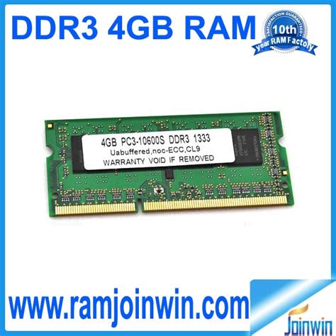 ddr3 1333 mhz 4gb sodimm work with all motherboards in large stock