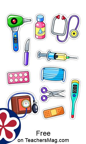 Doctor's Bag Printable Matching Activity for Kids. TeachersMag.com