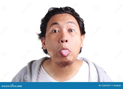 Men Mock with Funny Faces stock image. Image of immature - 123610377