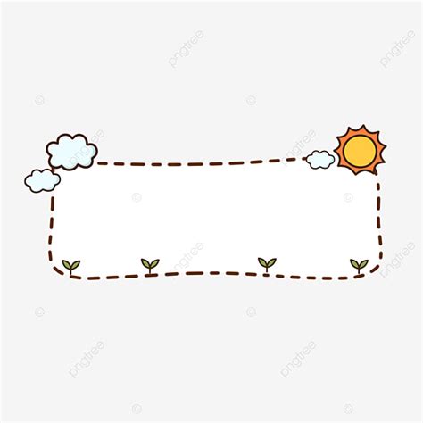 Hand Drawn Dialog PNG Image, Cartoon Hand Drawn Cute Dialog Title Box ...