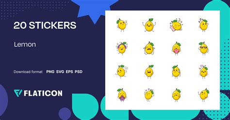 Pack of free Lemon stickers (SVG, PNG) | Flaticon